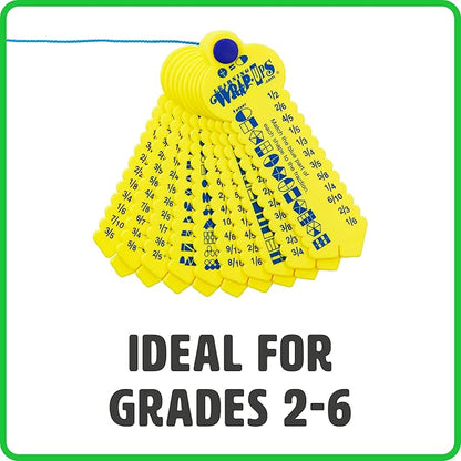 Learning Wrap-ups Fraction Keys - Self Correcting Math Tool for Kids Grade Level 2-6