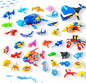 30 Packs Building Blocks Party Favors for Kids, 10 in 1 Mini Animals Building Block Sets for Classroom Prizes, Birthday, Party Favors Return Gifts, Valentines, Easter Gifts (Ocean)