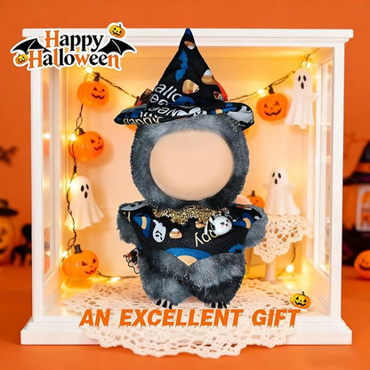Halloween Doll Clothes for Labubu, Dolls Outfit Set for 17cm (6-6.7 inch) Dolls - Dress Up Set for Labubu Costumes & Accessories | Gift for Any Occasions | Doll Not Included (Halloween Ghost)
