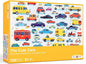 100 Pieces Jigsaw Puzzles, Large Pieces, Puzzles for Beginners, Easy Puzzles for Kids and Seniors, Family Game Nights, Finish Size 15.7 x 11.8 in (The Cute Cars)