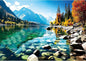 Blueforest 300 Piece Jigsaw Puzzle for Adults - Vibrant Mountain Landscape, Fun & Relaxing Adult Puzzles for Stress Relief 17x11 Inch