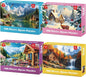 100 Piece Puzzles - Four Seasons Scenery Large Piece Puzzles for Senior Adults Kids Puzzle Ages 5-8 Jigsaw Puzzle for Kids Ages 4-6 6-8 8-10 Year Old Educational Toys for Girls Boys 4-Pack