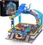 Mould King Bumper Boat Building Blocks Set, 2044+ Pcs Amusement Park Model Kit with Manta Ray Model, Engineering City Building Set That Run, Collectible Gift for Teens, Adults