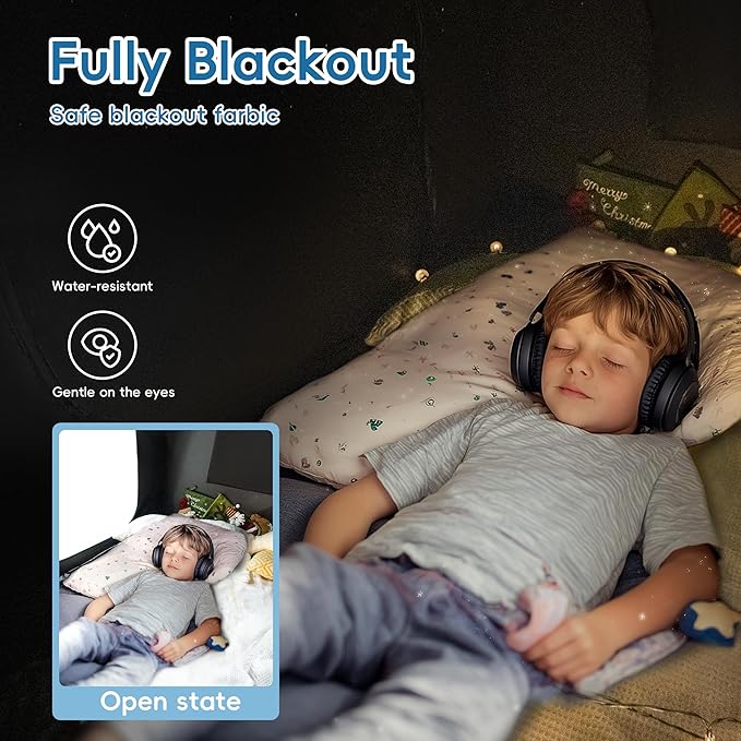 OUTREE Sensory Tent 47 * 47 * 47 in, Starry Night Print, Sensory Tent for Kids with Autism, pop up Play Room
