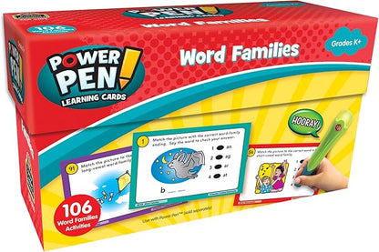 Teacher Created Resources Power Pen Learning Cards: Word Families (6105)