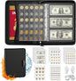 Coin Collection Book with 520 Pockets Coin Holders, Coin Albums for Collectors Coin Sleeves-Paper Money Binder Organizer Coins Storage Case with Lock,Collecting Coin Collection Supplies for Bill,Stamp