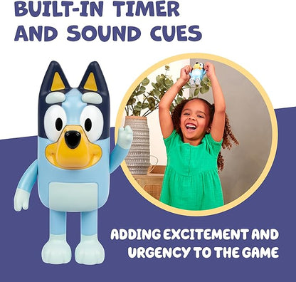 Bluey Game Hide and Seek Electronic Figure, Articulated, Musical Kids Figurines with Dance Mode, Interactive Play Toddler Figurine Toys for Ages 3+