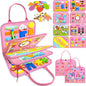 Gojmzo Busy Board Montessori Toys for Toddler Girl Birthday Gifts, Busy Book Sensory Toys for Toddlers, Learning Educational Toddler Travel Activities