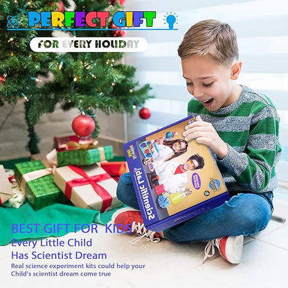 STEM Science Kits For Kids - 56 Science Lab Experiments For Teenagers Age 8-10-12-14 Volcano Crystal Growing Chemistry Projects,Educational Activities Toys Game For Boy & Girl Christmas Birthday Gifts