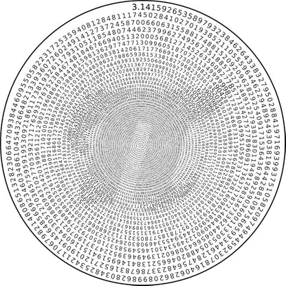 Bgraamiens Puzzle -π Day Puzzle The Mystical π Puzzle Hard Unique Round Numbers Puzzle for Adults (Spiral π)