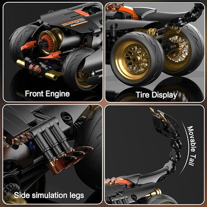 Scorpions Building Toys for Kids Ages 8-12,Sports Car Building Toy Set for Boys and Girls.Building Toy Set for Kids,Buildable Model Kit,Gift Idea for Boys and Girls Aged 9 Years Old and Up