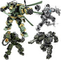 Transforming Mech Robot Building Blocks Set, 4 Kinds of Destroy Warrior City Mecha Action Figure with Weapons, Cool Creative Robots Toys Gift for Teens Boys 14+ (1448 PCS)