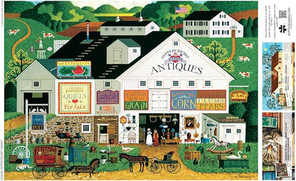 Buffalo Games – Peppercricket Farms - Charles Wysocki - 300 Oversized Piece Jigsaw Puzzle  Large, Oversized Shapes - Great for Adults, Seniors, Family, Kids, Easy to Grip