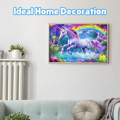 100 Piece Puzzles for Kids Ages 4-6 6-8 Unicorn Rainbow Jigsaw Puzzles Kids Puzzles Ages 5-8 100 Piece Puzzle for Adults Kids Learning Educational Toys Gifts for Girls Boys