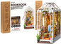 Rolife DIY Book Nook Kits for Adults-Garden House Bookshelf Insert Booknook-3d Puzzle Dollhouse Room Decor for Teen Girls Boys Women Men