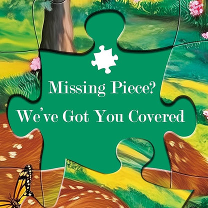 300 Piece Puzzles for Adults,Forest Deer Jigsaw Puzzle 300 Pieces,Interlock Perfectly Letter on Back No Dust,Fun and Challenging Puzzle for Family Time,Relaxing Gift for Adults,Kids,Seniors,20.5 x15in