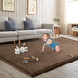 Baby Play Mat for Floor Tummy Time Mat Nursery Muscle Area Rug Playroom Rug Tatami 47"*47" Memory Foam 1.3" Thick Crawling For Babies,Toddlers, Infants, Kids,Floor,Coffee