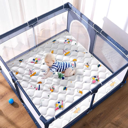 High-Density Foam Baby Play Mat, 36x36 Inches Thicken One-Piece Comfortable and Soft Playmat, Non Slip Machine Washable Floor Mat for Infants, Tapete Para Bebes,Toddlers