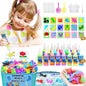 Magic Water Elf Toy Kit for Kids - Aqua Fairy Water Gel Kit - 20 Colors*60ml Squishy Maker Set - 18 Shape Molds - Arts & Crafts Water Elf Creation kit - Children's DIY Marine Life (20 Colors)