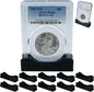 10-Pack Coin Holder Display Stand, PCGS Coin Slab Holder, NGC Coin Display Stand Holders for Coins (Black)