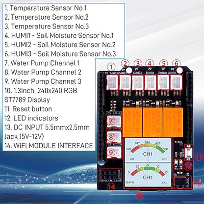 GeeekPi UNO R4 WiFi Project Kit, Water Printing Kit with UNO R4 WiFi Board, Tutorials for Programming