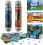 Small Jigsaw Puzzles for Adults Moraine Lake Mini Puzzles 150 Pieces Small Puzzles Micro Tiny Piece Challenging Difficult Travel Puzzle Games Toys Gifts 6 x 4 inch 3 Packs