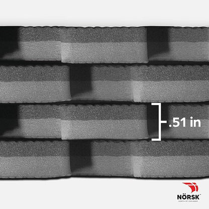 Norsk Multi-Purpose Reversible Floor Mats - EVA Interlocking Foam Tiles (Gray/Black 4 Tiles - 16 sq. Ft. 1/2" Thick)