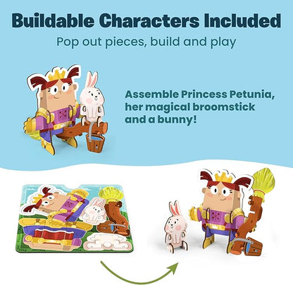 Story Starters for Beginners: Create a Story Card Activity for Kids, Pre-Literacy Illustrated Story Prompts (No Reading Required) Part of The Curious Kingdom by Playper