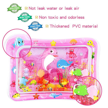 Tummy Time Water Mat for Baby Girl Baby Girl Toys for 3 to 12 Months Great Baby Girl Gifts Promote Baby Girl Sensory Development