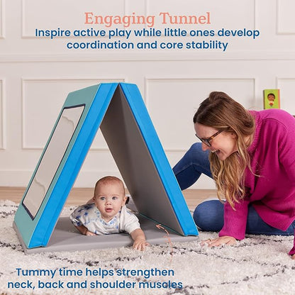 ECR4Kids SoftZone Folding Floor Mirror, Sensory Toy, Contemporary