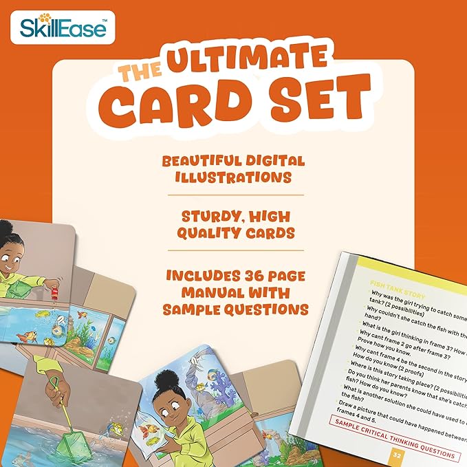 Story Cues 2- Sequencing Cards, Speech Therapy Materials, Social Skills Game, English Language Learners, Storytelling, Sentence Building