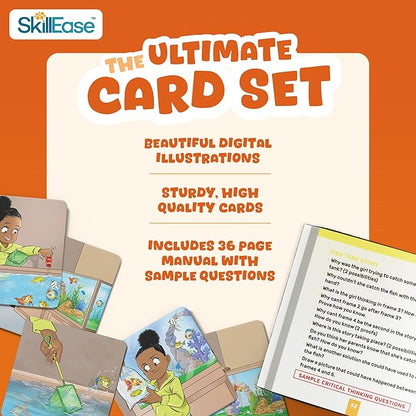 Story Cues 2- Sequencing Cards, Speech Therapy Materials, Social Skills Game, English Language Learners, Storytelling, Sentence Building