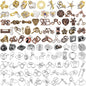 Yilloog 100 Styles Metal Brain Teaser Puzzles Assortment Bulk for Adults Difficult Magic Puzzles Highly Hard Brain Games Iq Logic Test Disentanglement Game Gift for Christmas Classroom Mind Challenge