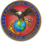 US Marine Corps 250th Anniversary Challenge Coin - Double-Sided Eagle, Globe & Anchor Design - 1775-2025 Honor Military Coin - Courage & Commitment Keepsake for Veterans & Marines