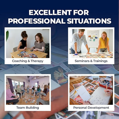 metaFox - 52 Inspirational Cards, Positive Affirmations Cards & Motivational Postcards, Picture Cards For Coaching & Therapy, Mindfulness Cards, Coaching Cards With Joyful Motives, Positive Psychology