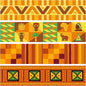 BeYumi African American Border Trim - 80Pcs Juneteenth Kwanzaa Holiday Kente Cloth Bulletin Board Borders Back to Shcool African American Celebration Party Classroom Office Poster Decoration