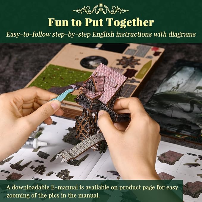 Book Nook Kit, Booknook Kit with Dust Cover for Adult DIY Miniature House Kit 3D Wooden Puzzle Decorative Bookend Bookshelf Decor Gift for Women Teens (Alice Down The Rabbit Hole)