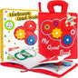 deMoca Toddler Busy Book for 1 Year Old - Airplane Toys for Toddlers 1-3, Activity Quiet Book, Kids Travel Essentials, Montessori Busy Board Travel Activities, Gift for Boys & Girls