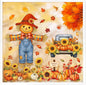 Fall Window Clings - 9 Sheets 116 Pcs Fall Decorations for Autumn Thanksgiving Harvest Home Party, Pumpkin Leaves Truck Maple Sunflowers Stickers for Glass, Double-Sided Static Window Decals
