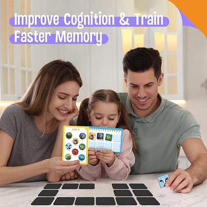SpriteGru Magnetic Animal Matching Game, Funny Animals Learning Game, Race to Collect Your Lists Educational Toy for Boys & Girls at Home