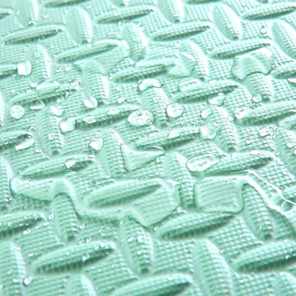 36 Tiles Foam Play Mat for Baby, 0.4 Inch Thick Foam Interlocking Floor Mats, Soft Non-Toxic Baby Playmat, Solid Colored Puzzle Play Mat Kids Floor Mats for Toddler(White/Pink/Bean Green)
