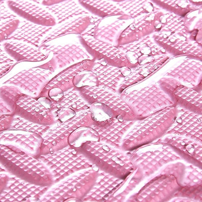 36 Tiles Foam Play Mat for Baby, 0.4 Inch Thick Foam Interlocking Floor Mats, Soft Non-Toxic Baby Playmat, Solid Colored Puzzle Play Mat Kids Floor Mats for Toddler(Beige/Pink)