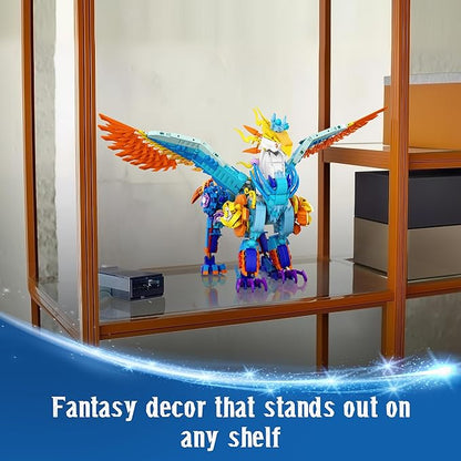 Sillbird Magical Creatures Building Set for Kids Age 10+ and Adults, Buildable Flower Animal Toy for Home Decor, Birthday Gift Idea for Boys Girls Teens and Adults (1212 Pieces)
