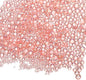 Iridescent Glass Tiny Bubble Beads, 0.4-3mm 10g No Hole Micro Mini Round Coral Pink Water Droplets Beads - Applications: for Resin Filler, Nail Art, Dollhouse Bath Tub