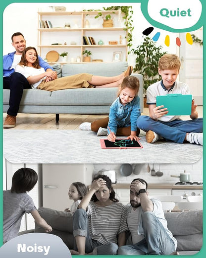 Bravokids 10 Inch LCD Writing Tablet for 3 Year Olds - Electronic Drawing Pad and Doodle Board as Educational Birthday Gifts for Girls and Boys (Green)