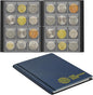 Coin Collection Album 120 Pockets - 3x3cm/1.2x1.2 inch Coin Holder Book Coin Storage Album Money Penny Pocket for Collectors Blue CS0112BL