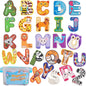 Large Wooden Magnet Alphabet Letters for Kids - Cute Animal Magnetic Letters for Fridge Magnetic ABC for Classroom Kids Gift Preschool 3 4 5 Years Old