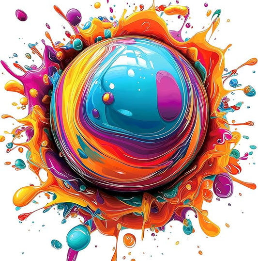 500 Piece Abstract Art Jigsaw Puzzle for Adults - Challenging Gradient Color Modern Design, 20x20 Inch, Unique Gift, Impossible Puzzles, Recycled Cardboard
