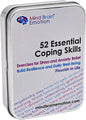 Mind Brain Emotion 52 Essential Coping Skills Cards - Self Care Exercises for Stress and Social Anxiety Relief - Resilience, Emotional Agility, Confidence Therapy Games for Teens, Adults