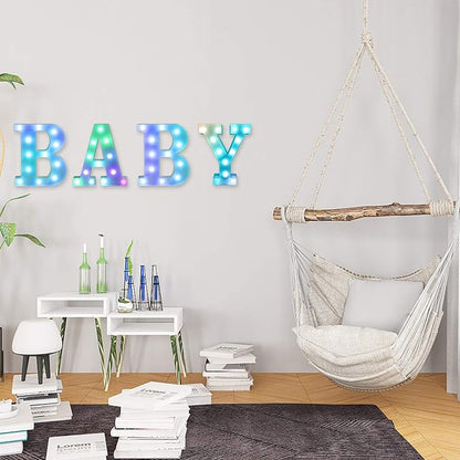 Foaky Colorful LED Number Lights with Remote, Light Up Number Sign for Night Light Wedding/Birthday Party Battery Powered Christmas Lamp Home Bar Decoration (7)